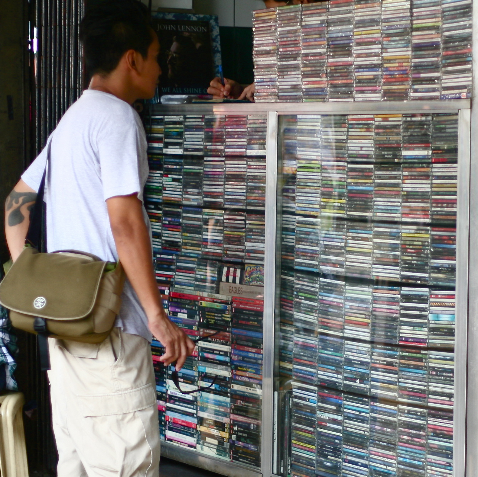 Second hand CDs.