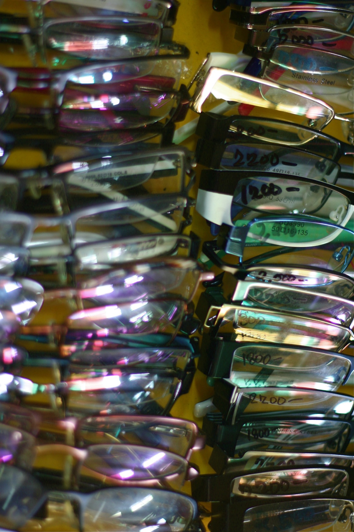 Second hand eyeglasses.