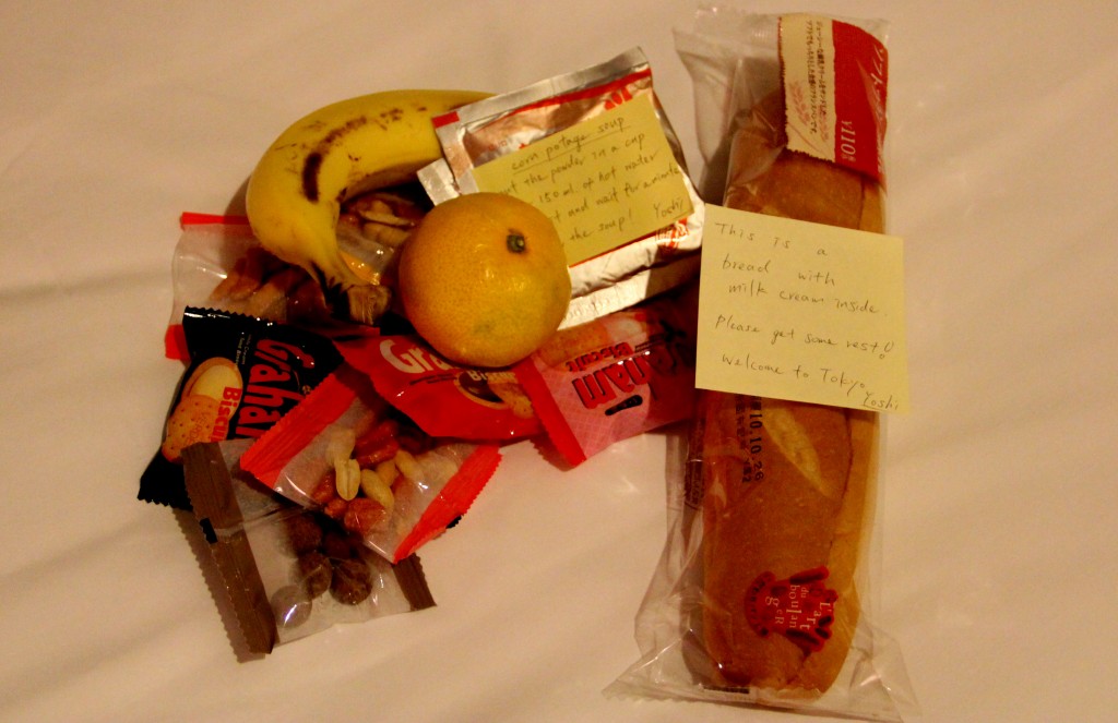 a welcome bag from our NHK coordinator
