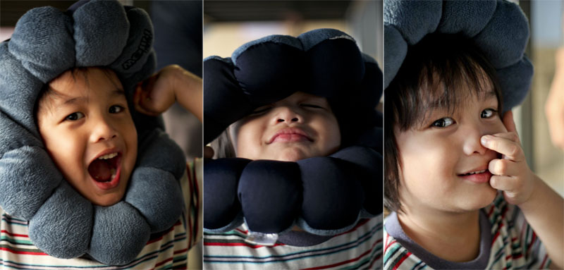 mushroom flowers triptych