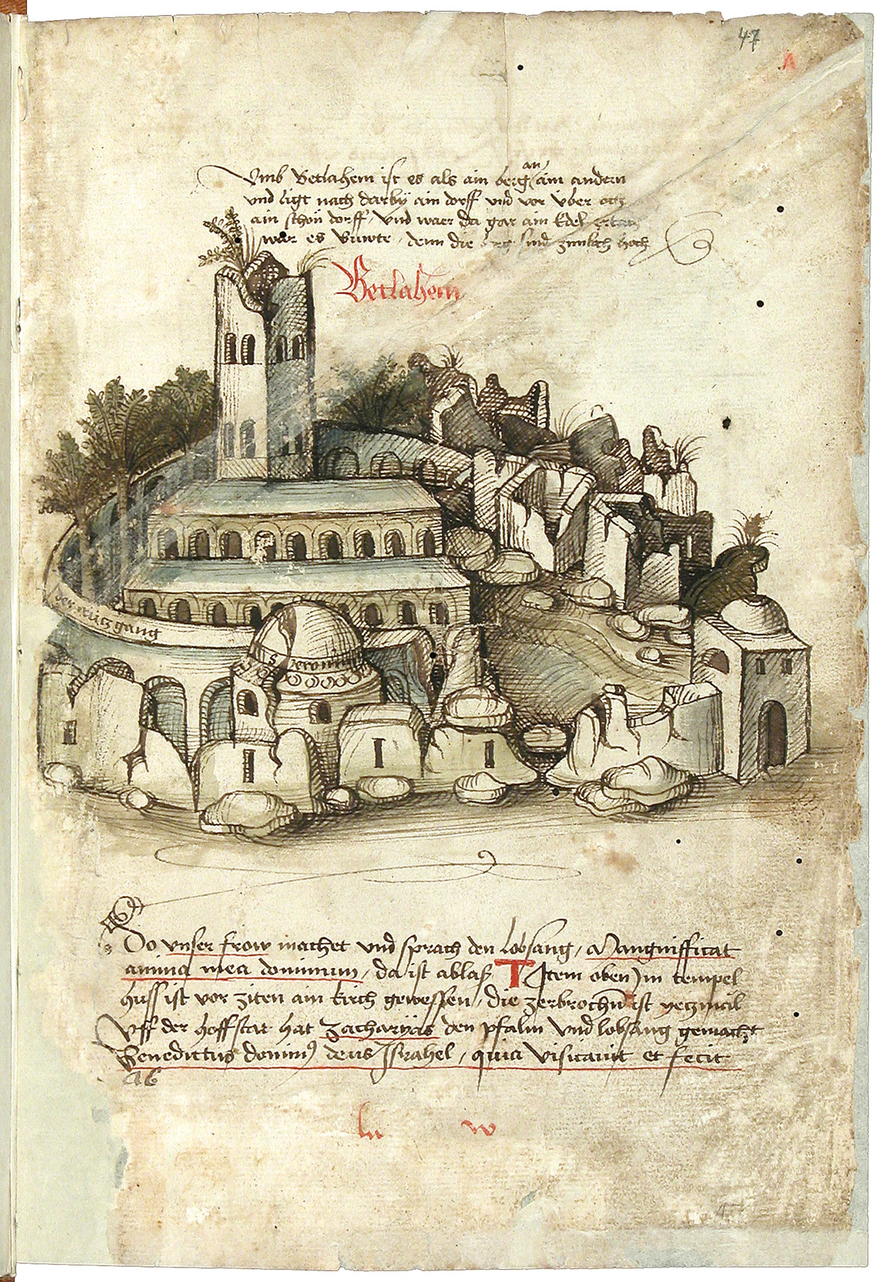 Bethlehem as depicted by Konrad von Grünenberg in 1487