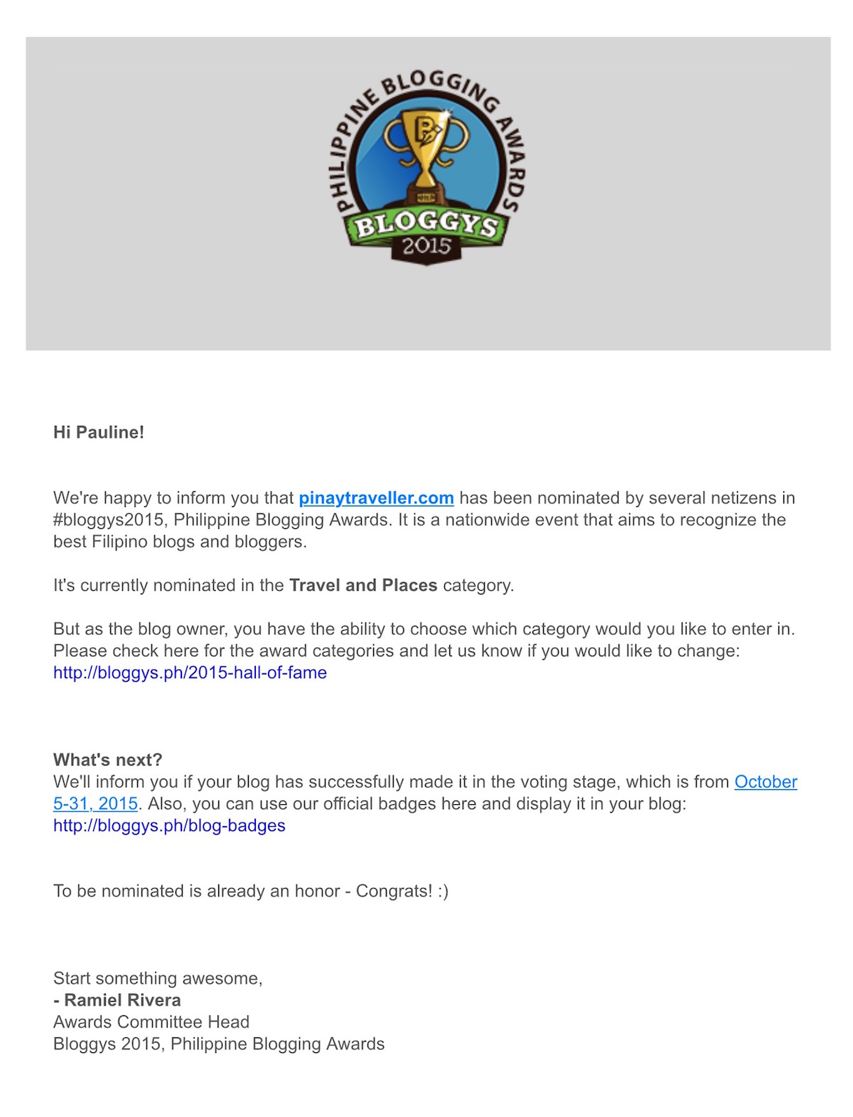 PinayTraveller_bloggys